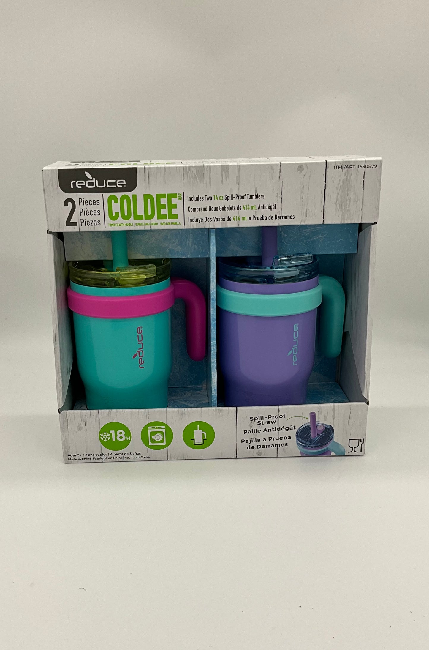 REDUCE 14oz Coldee Tumbler with Handle for Kids